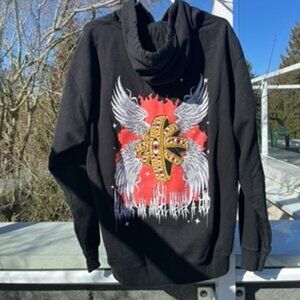 boygenius metal logo hoodie